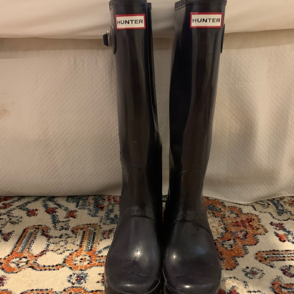 Eggplant colored Hunter Boots